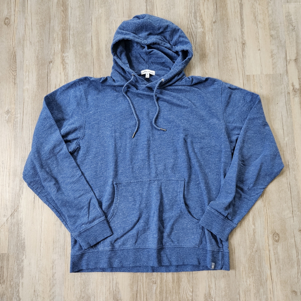 Peter Millar Men's Blue Pullover Drawstring Hoodi… - image 1